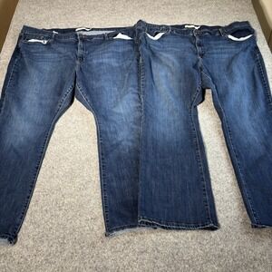 Levi Strauss Jeans Bootcut Women's 24 Signature Mid Rise (Fits 45x28) Lot Of Two